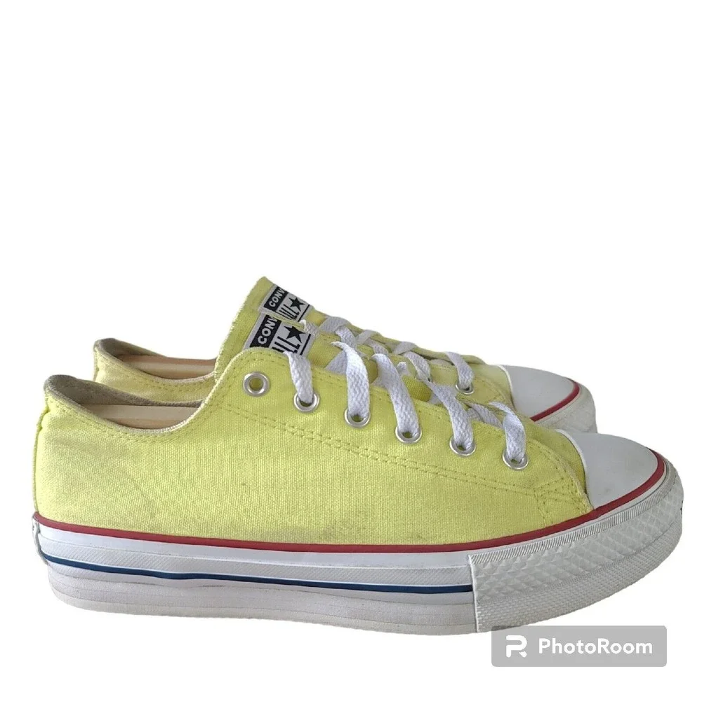 Converse Chuck Taylor All Star Eva Lift Platform Ox Yellow Womens junior Size 5
